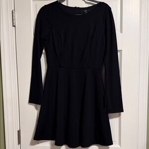 Lulu's Classic Black Long Sleeve Dress